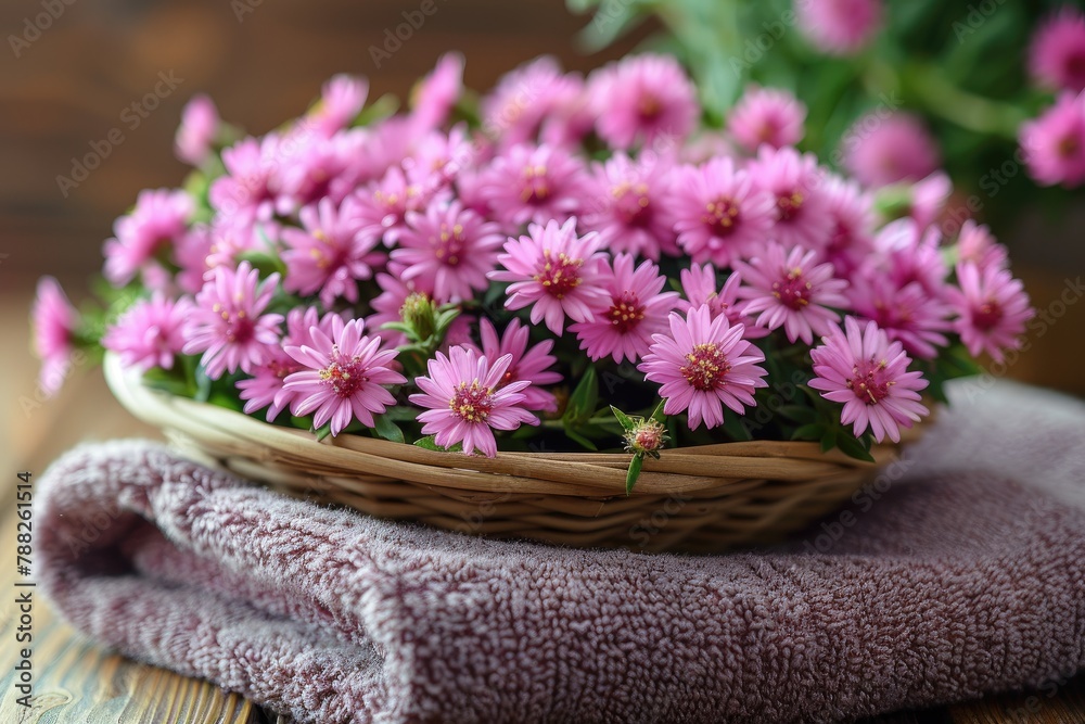 fresh colorful flowers with basket professional advertising food photography fresh colorful flowers with basket professional advertising food photography