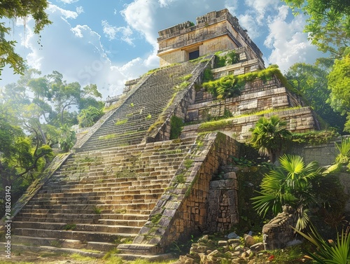 Mayan ruins of Chichen Itza in Mexico photo