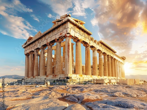 The Parthenon in Athens, epitome of ancient Greek architecture