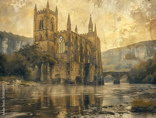 Tintern Abbey, medieval monastery in Wales photo