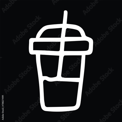 juice invisible plastic cup icon