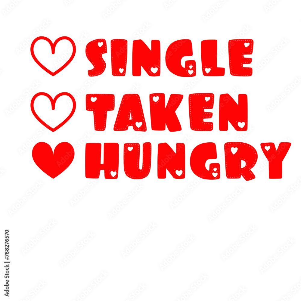 Single Taken Hungry svg