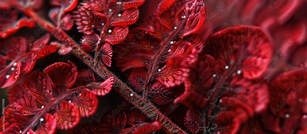 Red Fern with Blood. The natural textures and patterns of some of the ...