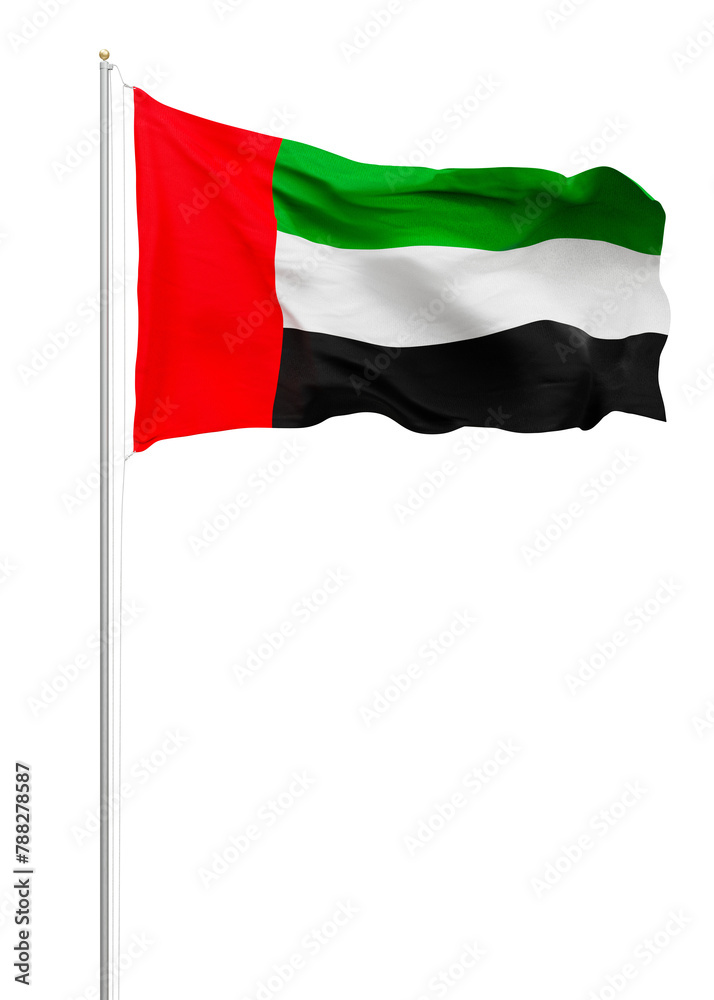 Png flag of UAE collage element, transparent background Png flag of UAE collage element, transparent background