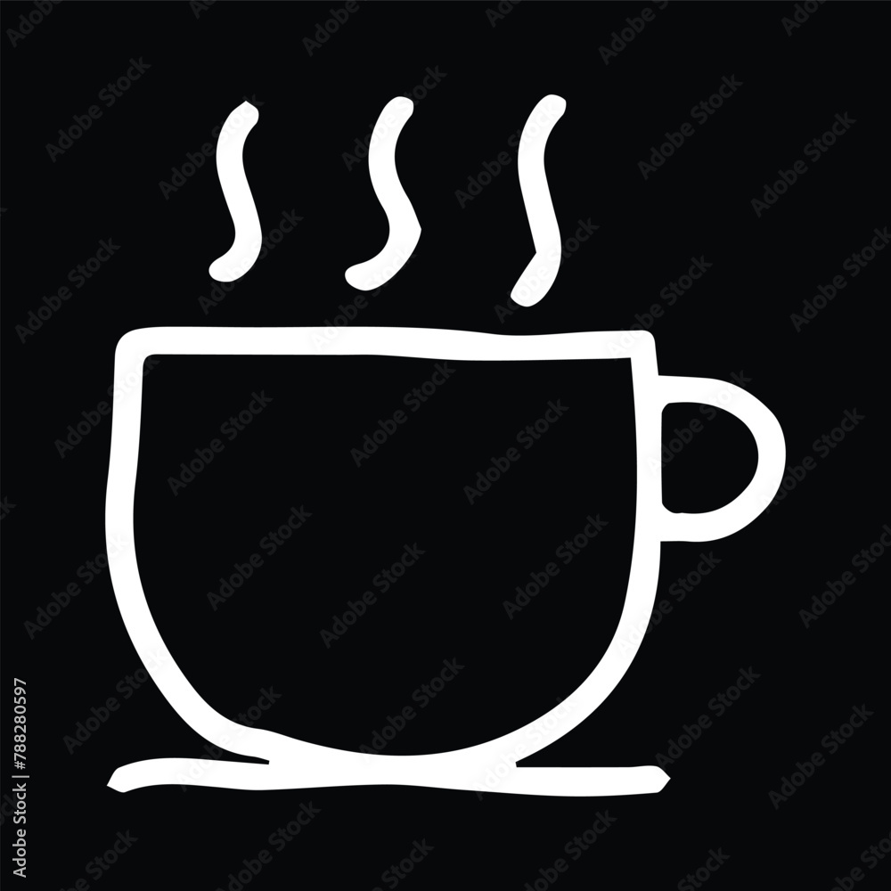 simple hot tea cup icon outline simple hot tea cup icon outline