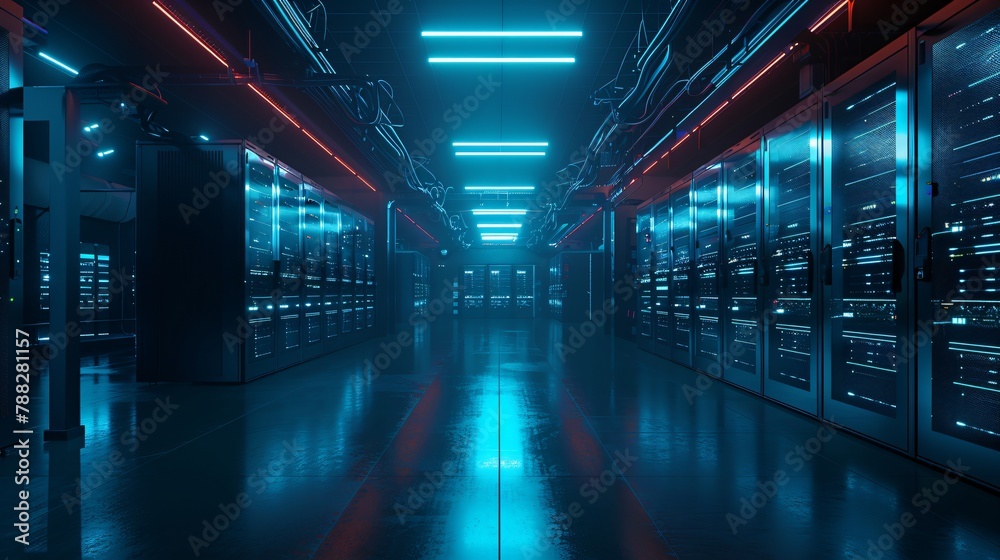 Futuristic Sci-Fi Data Center