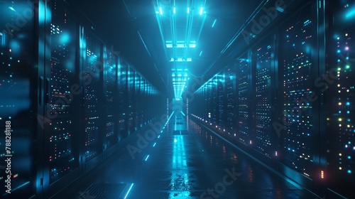 Futuristic Sci-Fi Data Center