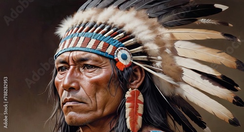 Sioux Chief in Contemplation
