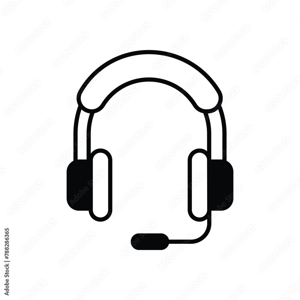 Headphones vector icon Headphones vector icon