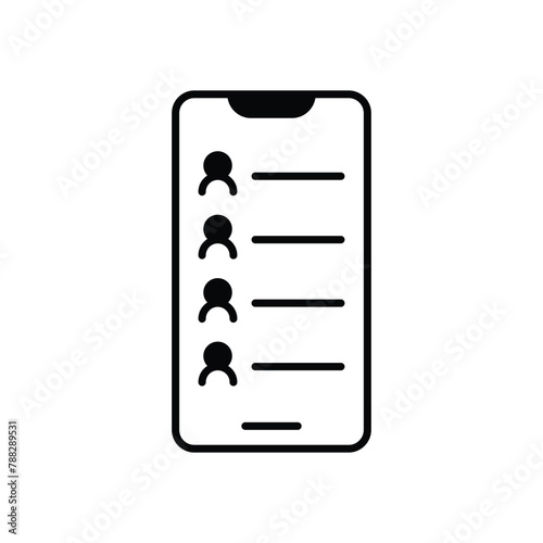 Friend List vector icon