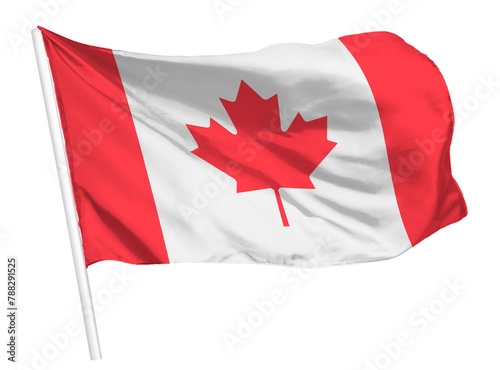 Canadian flag png waving, national symbol graphic