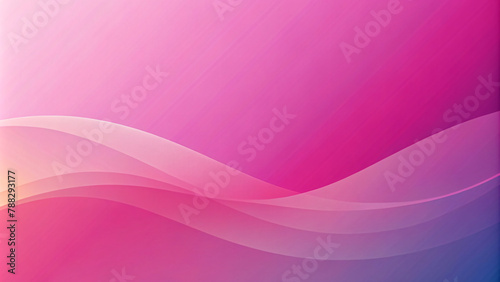 Pink Wave Abstract Art with Purple Lines and Light Gradient Texture