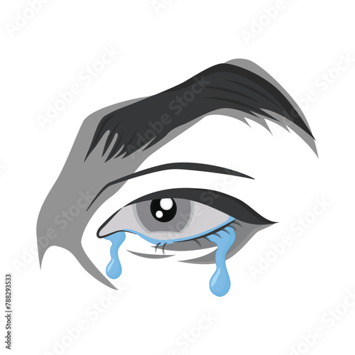 crying eye illustration