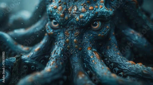 Kraken's face, Deep sea Creature,  evening comeback, legendary resilience photo