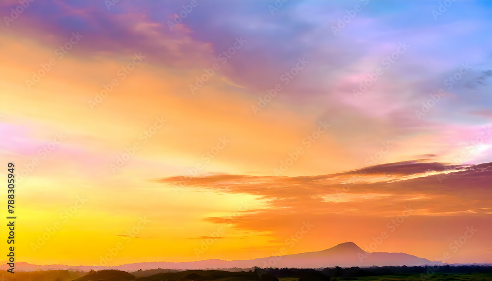 Background of colorful sky concept for design or wallpaper text