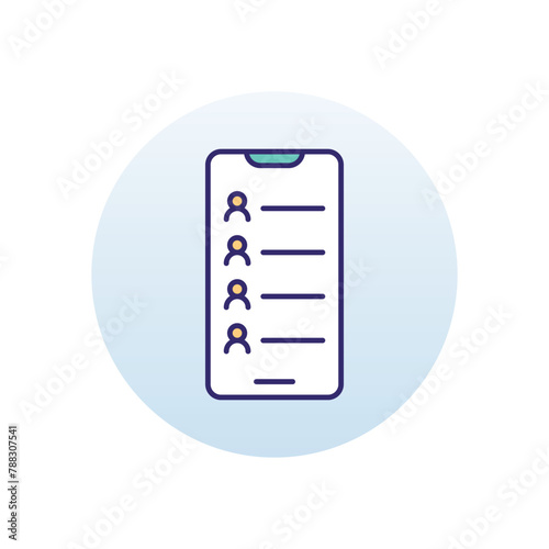Friend List vector icon