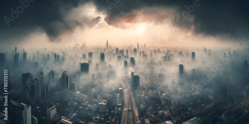 Apocalyptic Urban Fog, The Darkened Skies of Urban Desolation