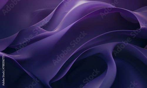 dark purple background with smooth lines  dark blue gradient in the style of smooth lines