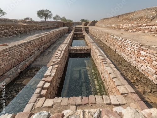 Dholavira, a Harappan site in India known for its water conservation systems