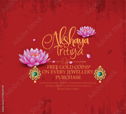 Happy Akshaya Tritiya religious festival of India celebration