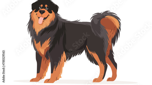 Tibetan Mastiff or Drog-Khyi. Fluffy pastoral or noma