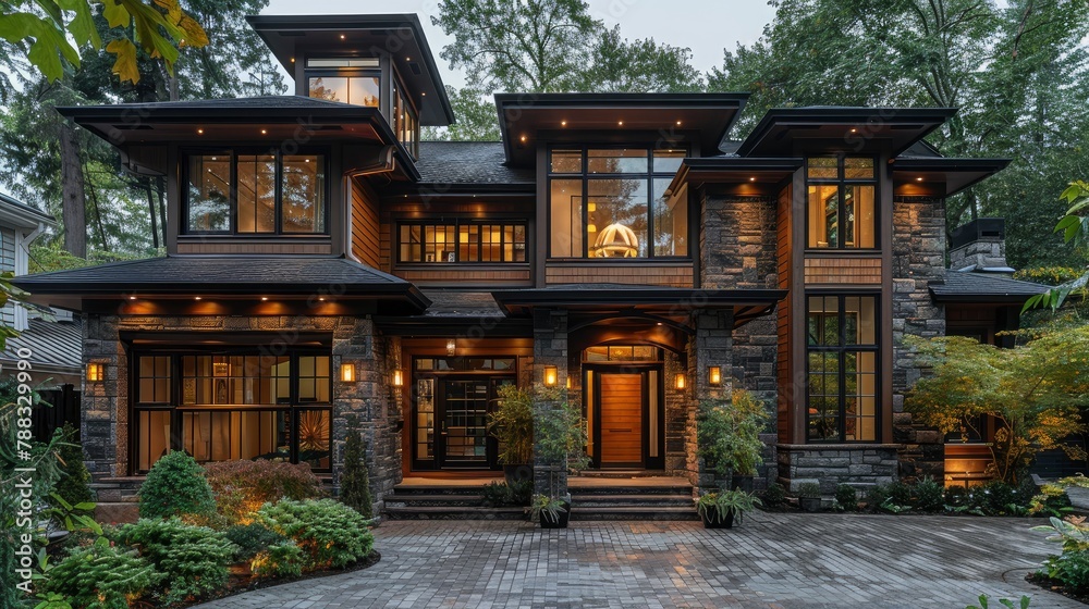 beautiful home exteriorillustration