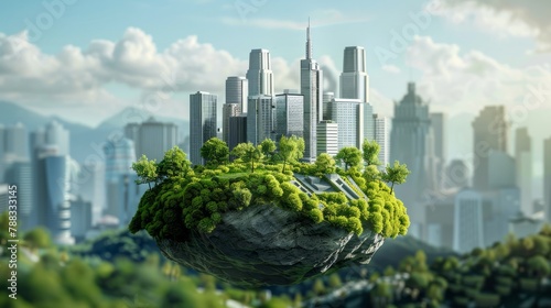ESG, green energy, sustainable industry. Environmental, Social, and Corporate Governance concept. hyper realistic 