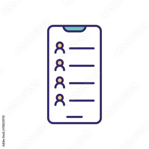 Friend List vector icon