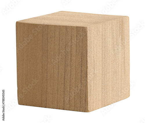 Canvas Print Brown wooden cubic home decor design element