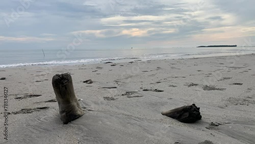 beach in the morning