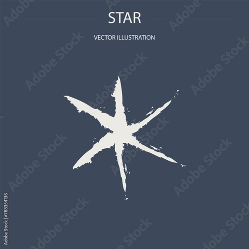 Astrological designations, aspects for astrologer. the meaning of the planets, study of astrology. Vector pictogram elements constellation illustration for ancient alchemy: star