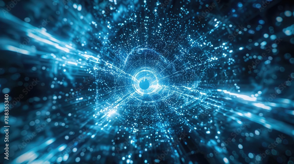 Fototapeta premium Cosmic Illusion: A Vast and Ethereal Nebula in Space