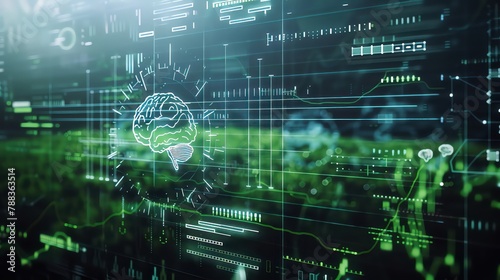 In a psychological study, a closeup of an EEG readout traced the brain waves of a participant experiencing meditation, the lines flowing smoothly across the monitor