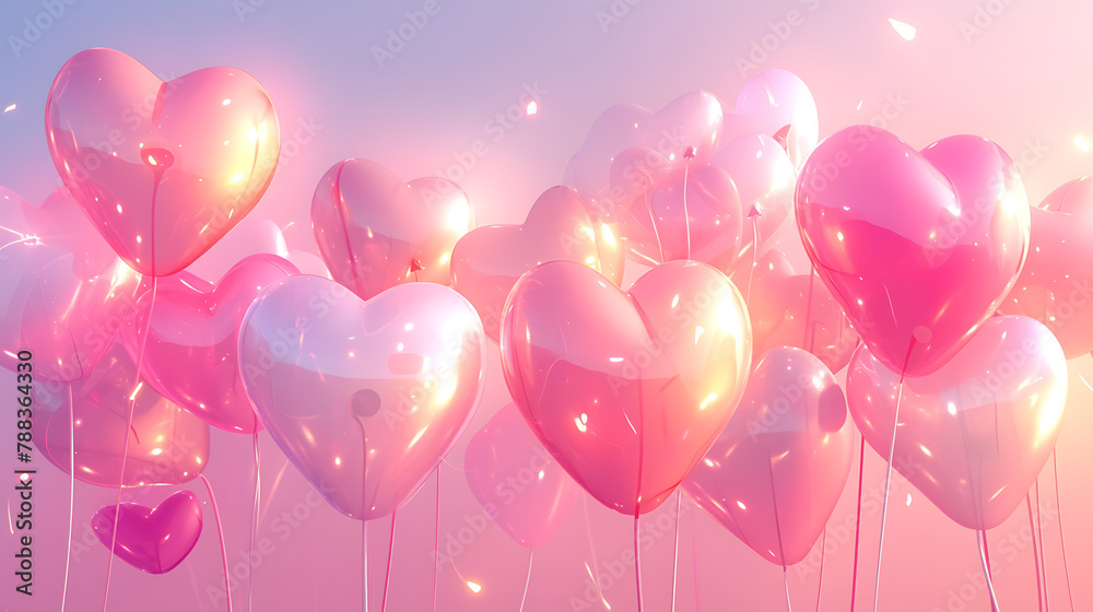 
Embrace of Warmth
A heartfelt ascent into a rosy glow, where love-filled balloons carry wishes and dreams into the embracing dusk.