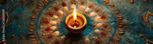 Diya, clay lamp, symbolic photo