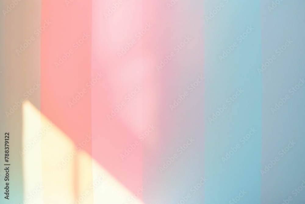 Fototapeta premium Vibrant rainbow striped wall illuminated by light from both sides, creating a stunning visual display