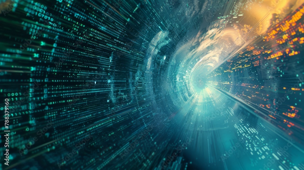 High-Speed Data Stream Through a Binary Tunnel High-Speed Data Stream Through a Binary Tunnel