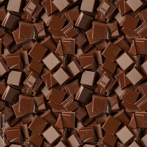seamless luxury chocolate squares background