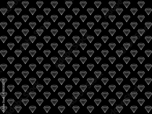 Diamond Motifs Pattern. Can use for Decoration, Background, Ornate, Interior, Carpet, Textile, Fashion, Silk, Tile, Paper Print, Wrapping, Wallpaper, Background, Ect