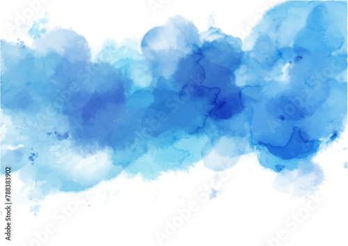 Abstract wallpaper painted with watercolors  background azure light  blue  aqua  watercolor paint  flow  texture  pattern 