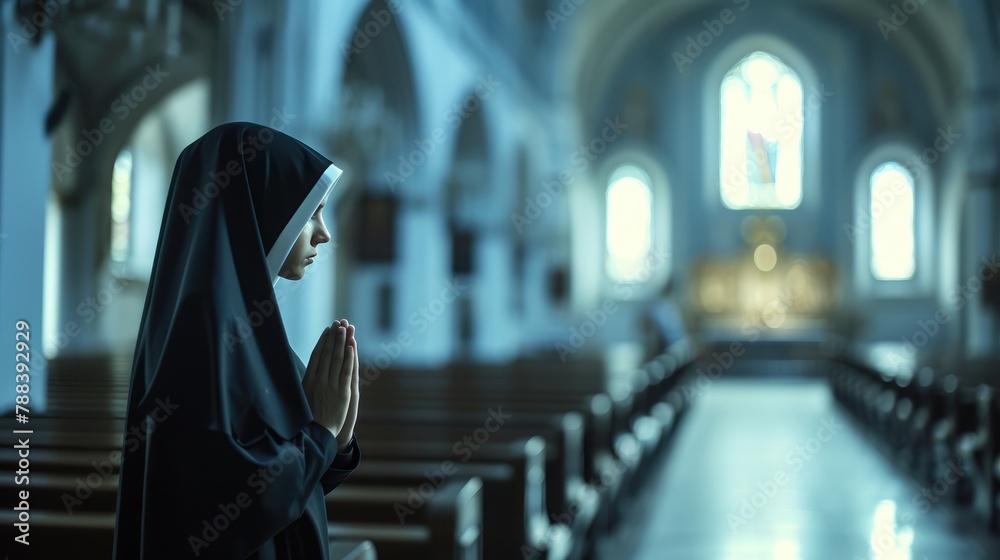 Whispers of Faith: A Young Nun's Contemplation