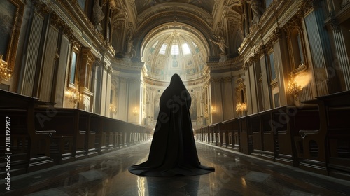 Sanctuary Serenity: A Nun's Sacred Moment