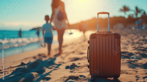 Sandy Steps: Family Bonding by the Ocean