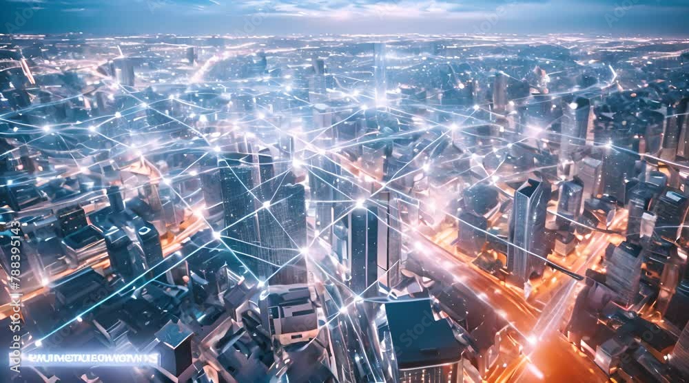 Smart Metropolis: Futuristic Connected City Skyline Embracing Advanced Network Concepts and City Technology.
Smart Metropolis: Futuristic Connected City Skyline Embracing Advanced Network Concepts and City Technology.