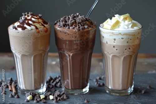 Chocolate milkshakes
