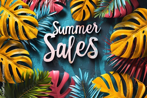summer sale logo vector illustration