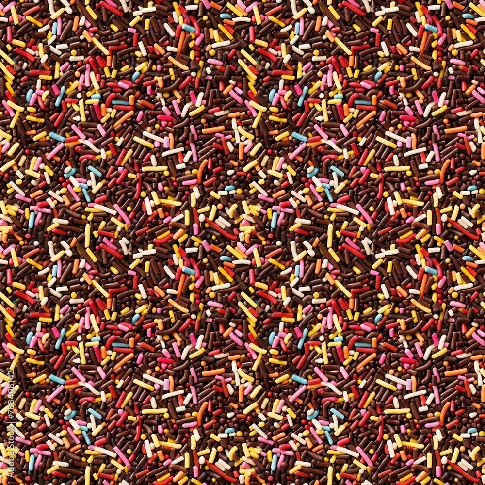 chocolate sprinkles background, repeatable seamless background tile
chocolate sprinkles background, repeatable seamless background tile