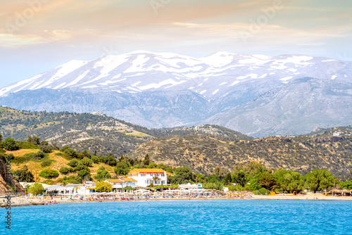 Blick auf Agia Galini, Kreta, Griechenland 