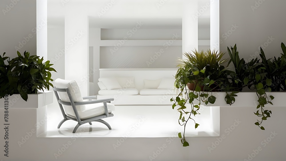 Frame mockup, ISO A paper size. Living room wall poster mockup. Interior mockup with house background. Modern interior design. 3D render