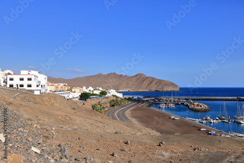 Boats in the port in Gran Tarajal, Fuerteventura photo